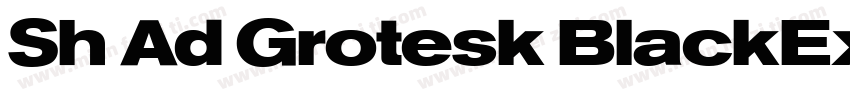 Sh Ad Grotesk BlackExtended字体转换